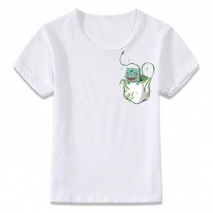 Kids tshirts Pocket Bulbasaur Pokemon T-shirt size S